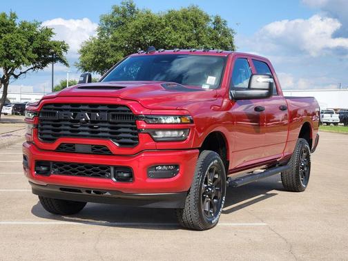 Molten Red Pearlcoat 2026 RAM 2500 Black Express Crew Cab 4x4 6'4' Box