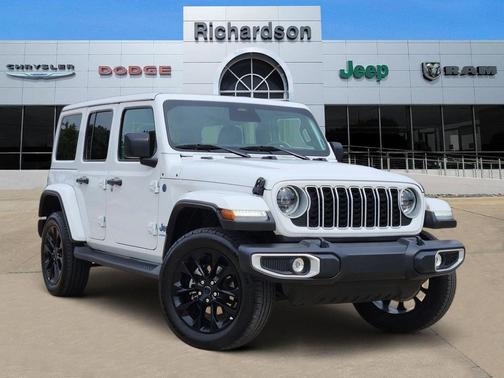 Bright White 2025 Jeep Wrangler 4xe Sahara