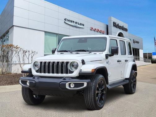 Bright White 2025 Jeep Wrangler 4xe Sahara