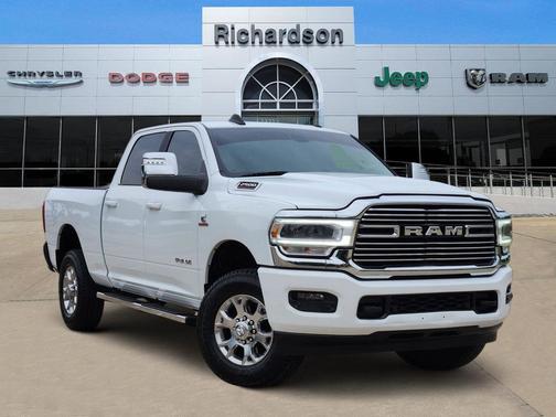 Bright White Clearcoat 2023 RAM 2500 Laramie Crew Cab 4x4 6'4' Box
