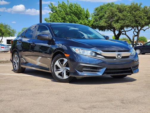 Blue 2017 Honda Civic EX