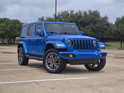 Hydro Blue Pearlcoat 2022 Jeep Wrangler Unlimited 4xe Sahara High Altitude