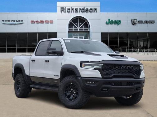 Bright White Clearcoat 2026 RAM 1500 RHO Crew Cab 4x4 5'7' Box