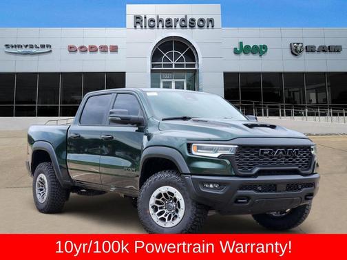 Serrano Green Metallic 2026 RAM 1500 RHO Crew Cab 4x4 5'7' Box