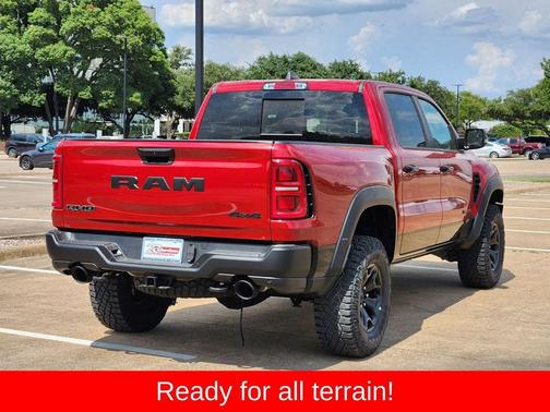 Molten Red Pearlcoat 2026 RAM 1500 RHO Crew Cab 4x4 5'7' Box