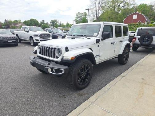 Bright White Clearcoat 2025 Jeep Wrangler 4xe Sahara