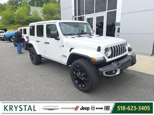 Bright White Clearcoat 2025 Jeep Wrangler 4xe Sahara