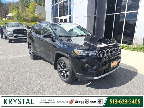 Diamond Black Crystal Pearlcoat 2025 Jeep Compass Limited