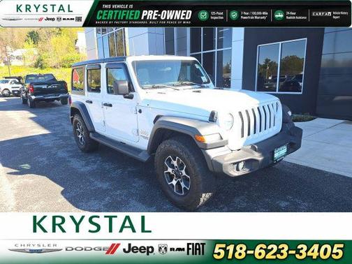 Bright White Clearcoat 2018 Jeep Wrangler Unlimited Sport