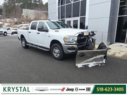 Bright White Clearcoat 2023 RAM 3500 Tradesman Crew Cab 4x4 6'4' Box