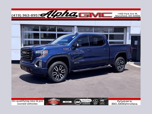 Pacific Blue Metallic 2020 GMC Sierra 1500 AT4
