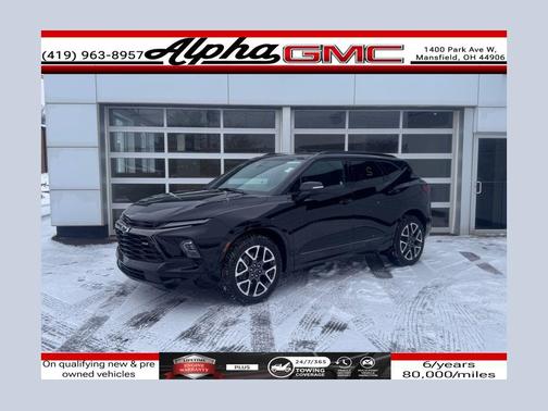 Black 2025 Chevrolet Blazer RS