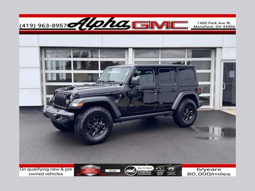 Black Clearcoat 2022 Jeep Wrangler Willys