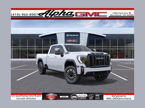 Glacier White Tricoat 2026 GMC Sierra 2500 Denali Ultimate