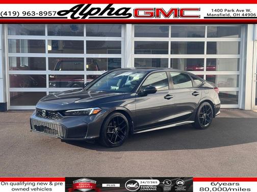 Meteorite Gray Metallic 2025 Honda Civic Hybrid Sport