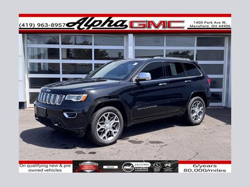 Diamond Black Crystal Pearlcoat 2020 Jeep Grand Cherokee Overland