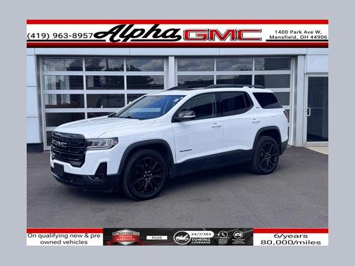 Summit White 2023 GMC Acadia AWD SLT