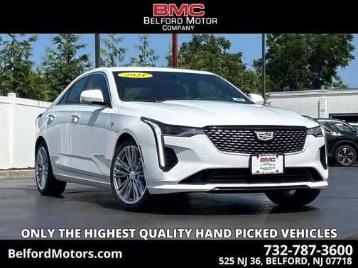 Summit White 2021 Cadillac CT4 Premium Luxury