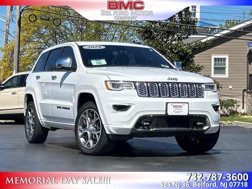 Bright White Clearcoat 2019 Jeep Grand Cherokee Overland