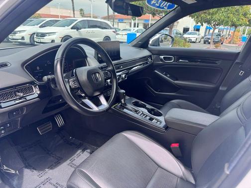 Platinum White Pearl 2024 Honda Civic Sport Touring