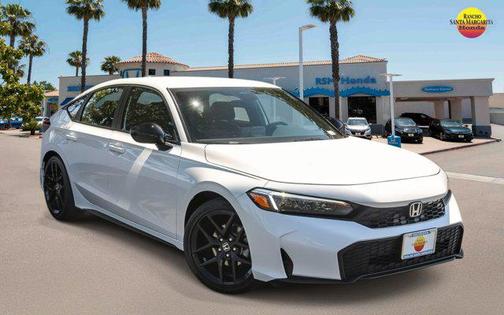 Platinum White Pearl 2026 Honda Civic Sport