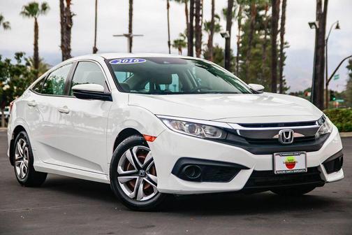 Taffeta White 2016 Honda Civic LX