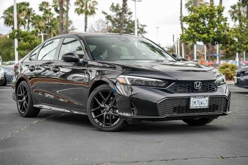 Crystal Black Pearl 2026 Honda Civic Hybrid Sport