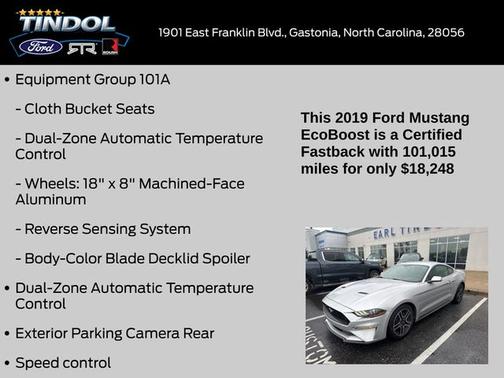2019 Ford Mustang ECOBOOST