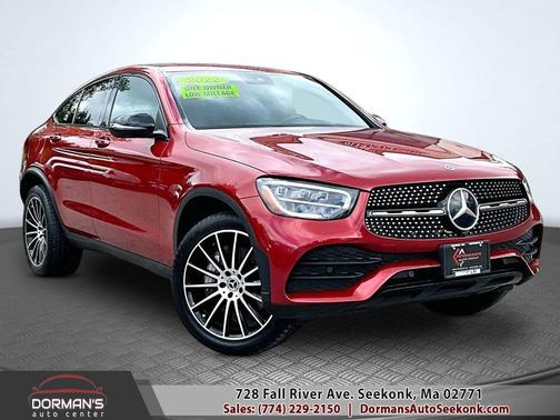 Red 2022 Mercedes-Benz GLC 300 4MATIC Coupe