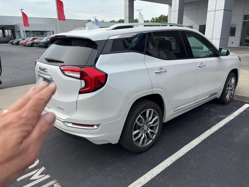 White Frost Tricoat 2023 GMC Terrain Denali