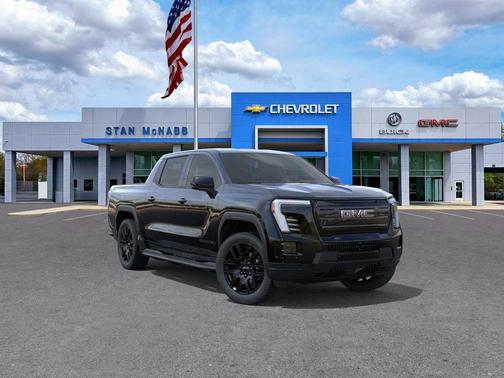 Onyx Black 2026 GMC Sierra EV Standard Range Elevation
