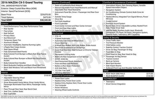 2016 Mazda CX-5 Grand Touring