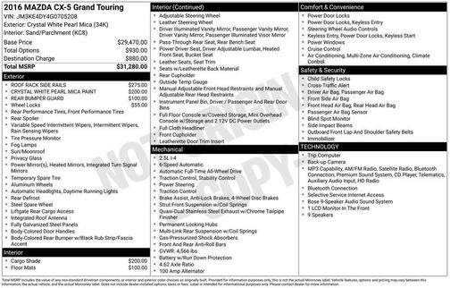 2016 Mazda CX-5 Grand Touring