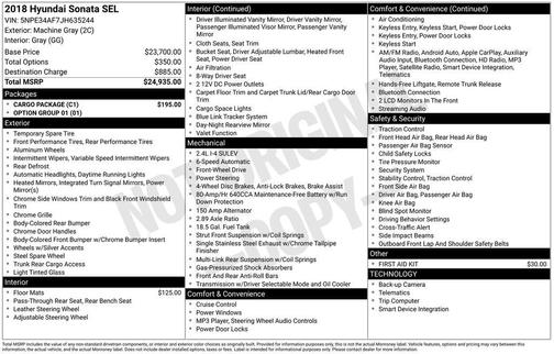 2018 Hyundai SONATA SEL