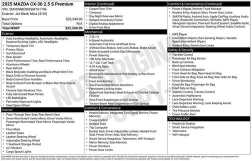 2025 Mazda CX-30 2.5 S Premium Package