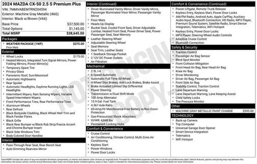 2024 Mazda CX-50 2.5 S Premium Plus Package