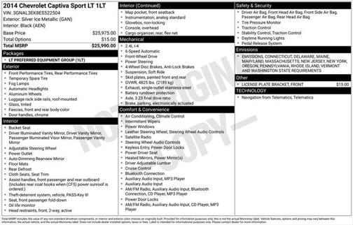 2014 Chevrolet Captiva Sport LT