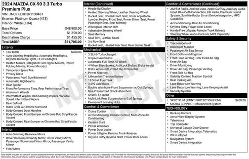 2024 Mazda CX-90 3.3 Turbo Premium Plus