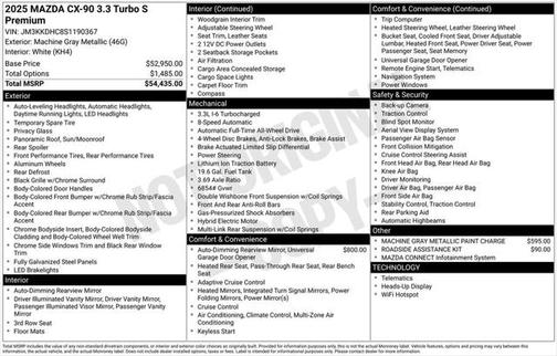 2025 Mazda CX-90 3.3 Turbo S Premium