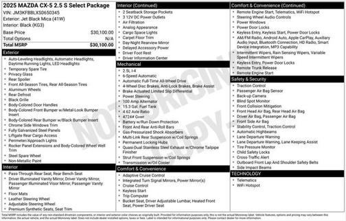 2025 Mazda CX-5 2.5 S Select