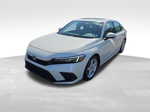 Platinum White Pearl 2022 Honda Civic EX