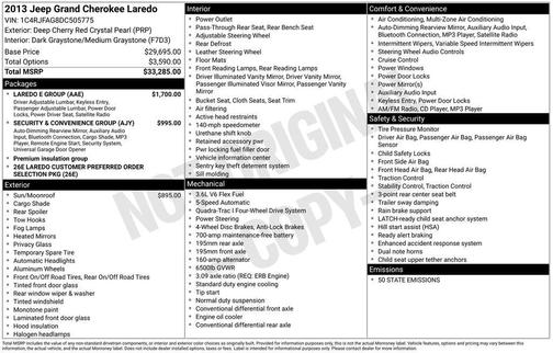 2013 Jeep Grand Cherokee Laredo