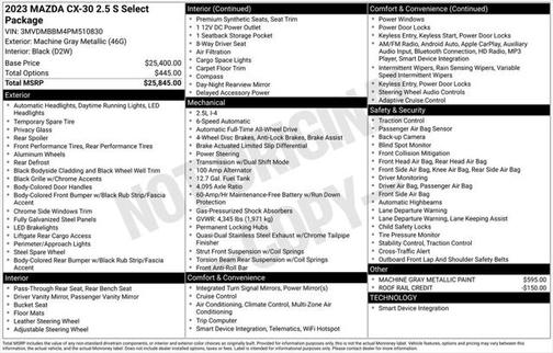 2023 Mazda CX-30 2.5 S Select Package