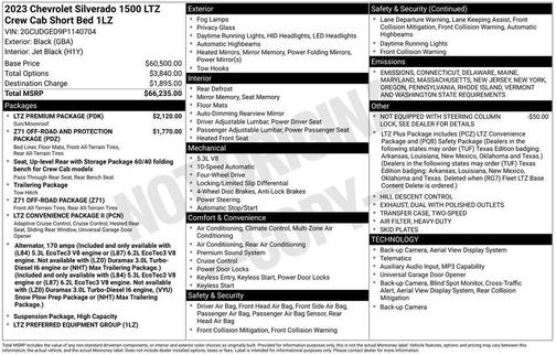2023 Chevrolet Silverado 1500 LTZ