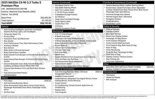 2025 Mazda CX-90 3.3 Turbo S Premium Plus