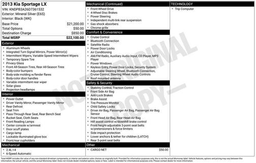 2013 Kia Sportage LX