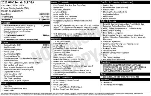 2023 GMC Terrain SLE