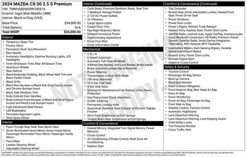 2024 Mazda CX-50 2.5 S Premium