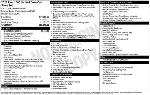 2021 RAM 1500 Limited
