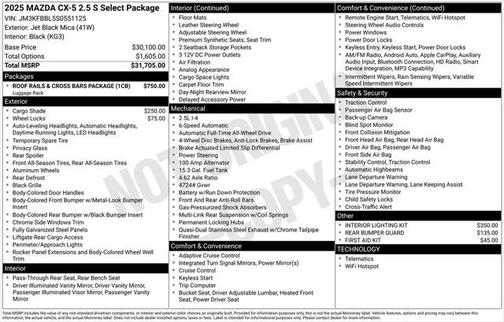 2025 Mazda CX-5 2.5 S Select